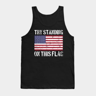 Try Standing on this Flag Tank Top